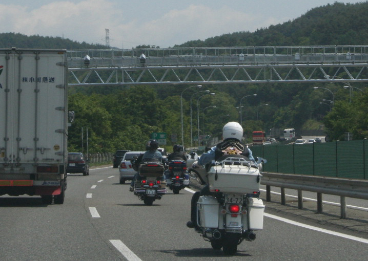 当日はバイクのツーリングもすごく多かった。