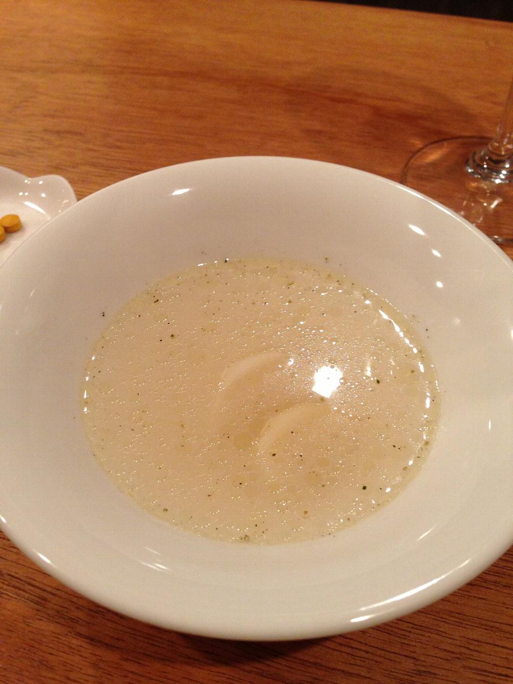 比内地鶏のスープの蕪煮