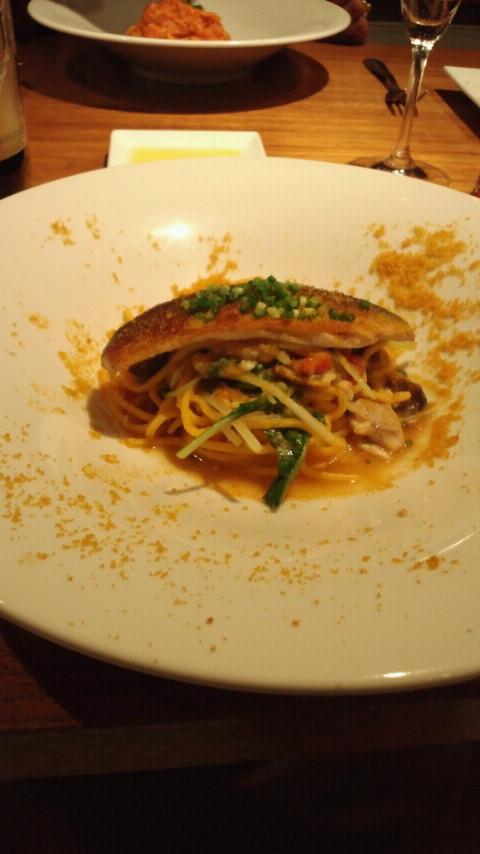 鮎のソテーとカラスミのパスタ.jpg