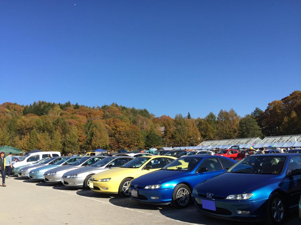 最終的に　４０６クーペ８台の並び！