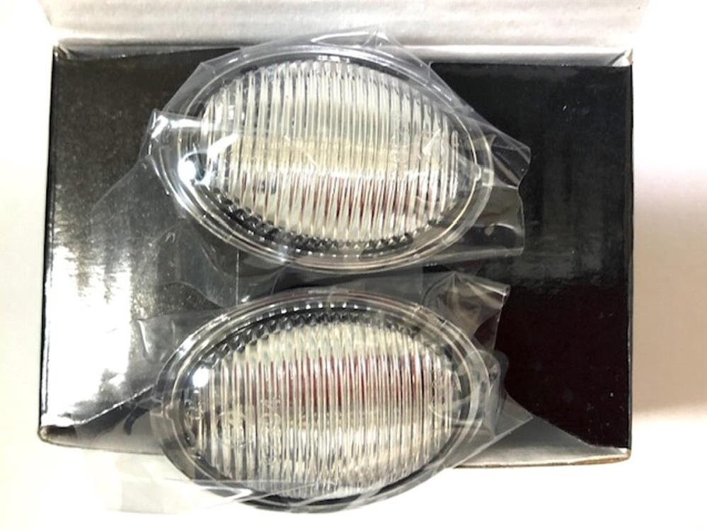 フィアット500・アバルト用 流れるLED サイドウインカー(左右セット）クリスタルホワイト